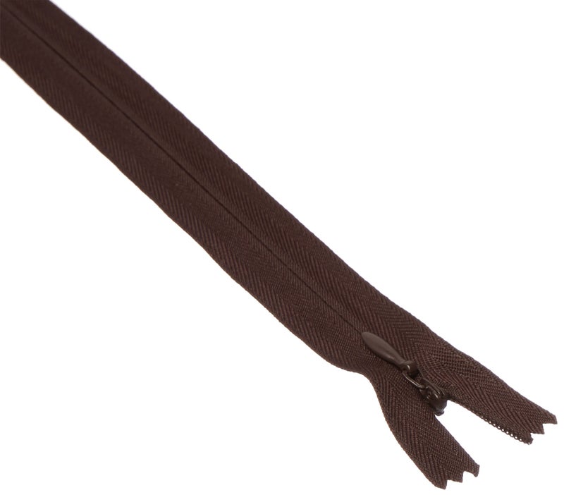 Coats Thread & Zippers Coats Invisible Zipper 20"" to 22""  Cloister Brown